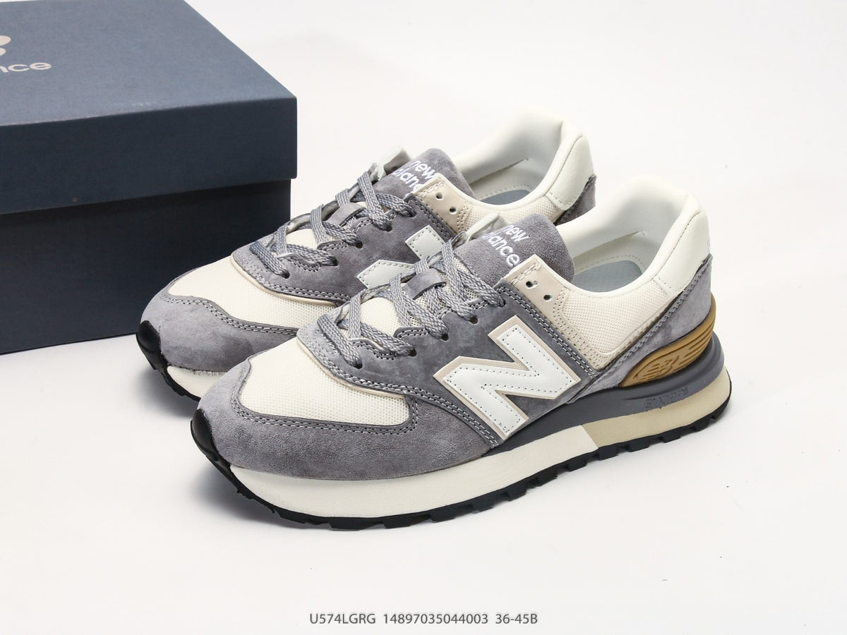 New Balance 574 in Grey & White – Retro Low-Top Lifestyle Sneakers