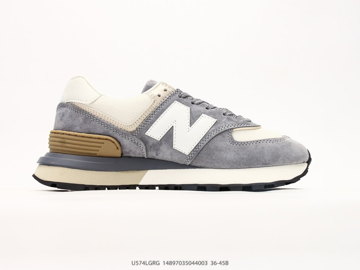 New Balance 574 in Grey & White – Retro Low-Top Lifestyle Sneakers