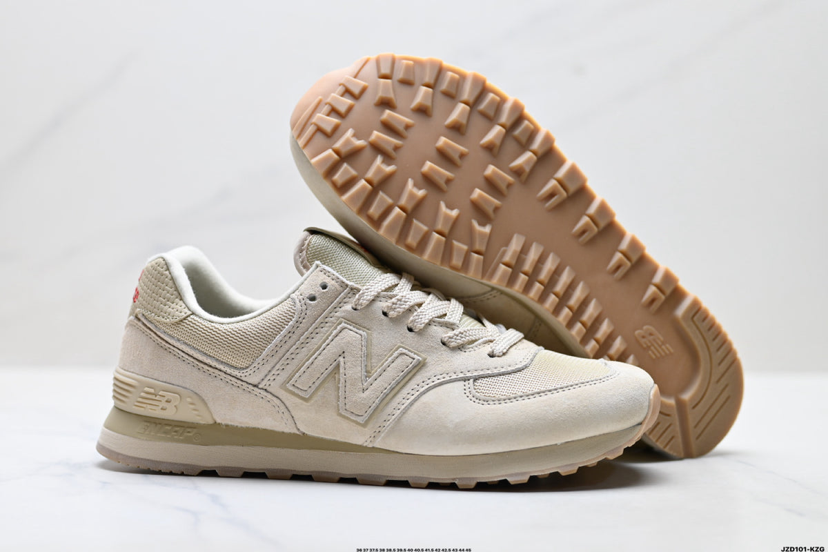 New Balance 574 in Beige & Cream – Retro Low-Top Lifestyle Sneakers
