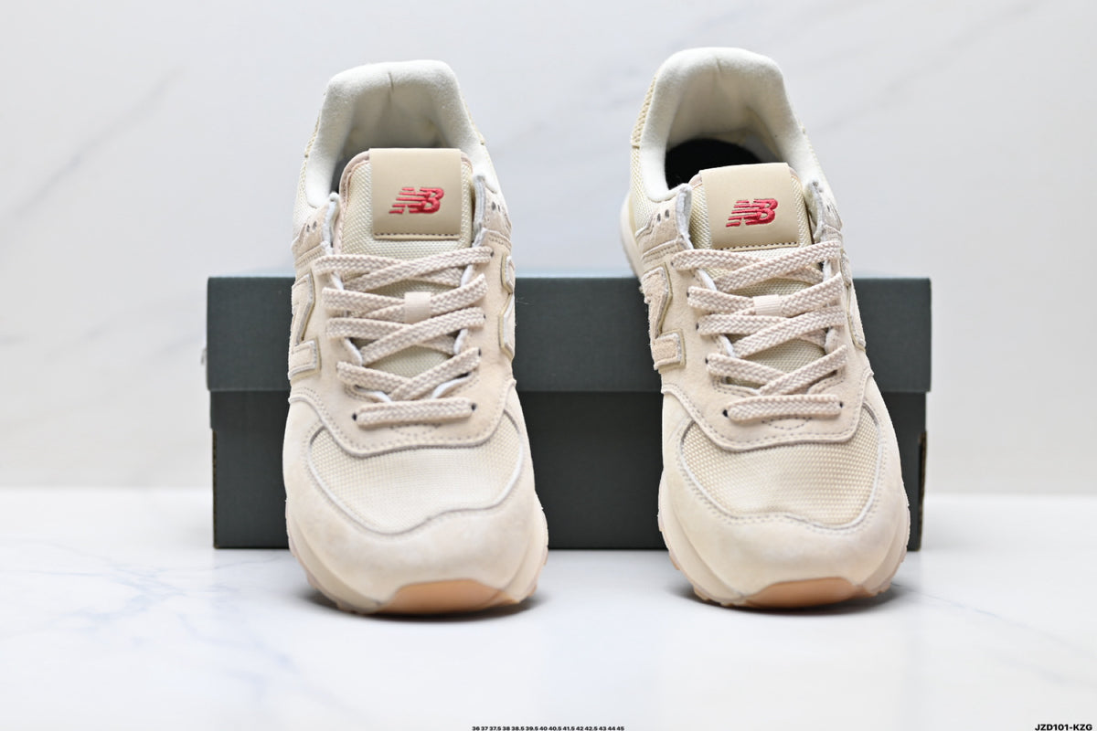 New Balance 574 in Beige & Cream – Retro Low-Top Lifestyle Sneakers