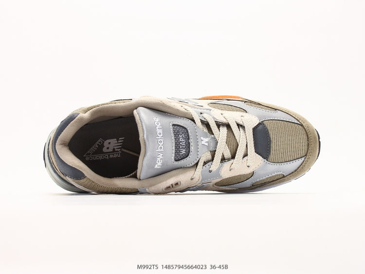 New Balance 992 in Taupe & Grey – Retro Running-Inspired Low-Top Sneakers for Casual Streetwear